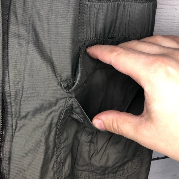 Forever 21 Olive Utility Jacket Sz Med - Picture 5 of 7